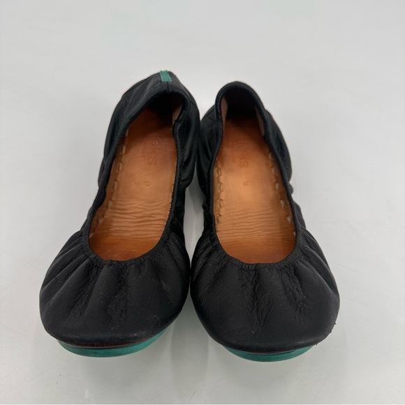 Tieks Black Leather Ballet Flats 9 - Picture 3 of 9
